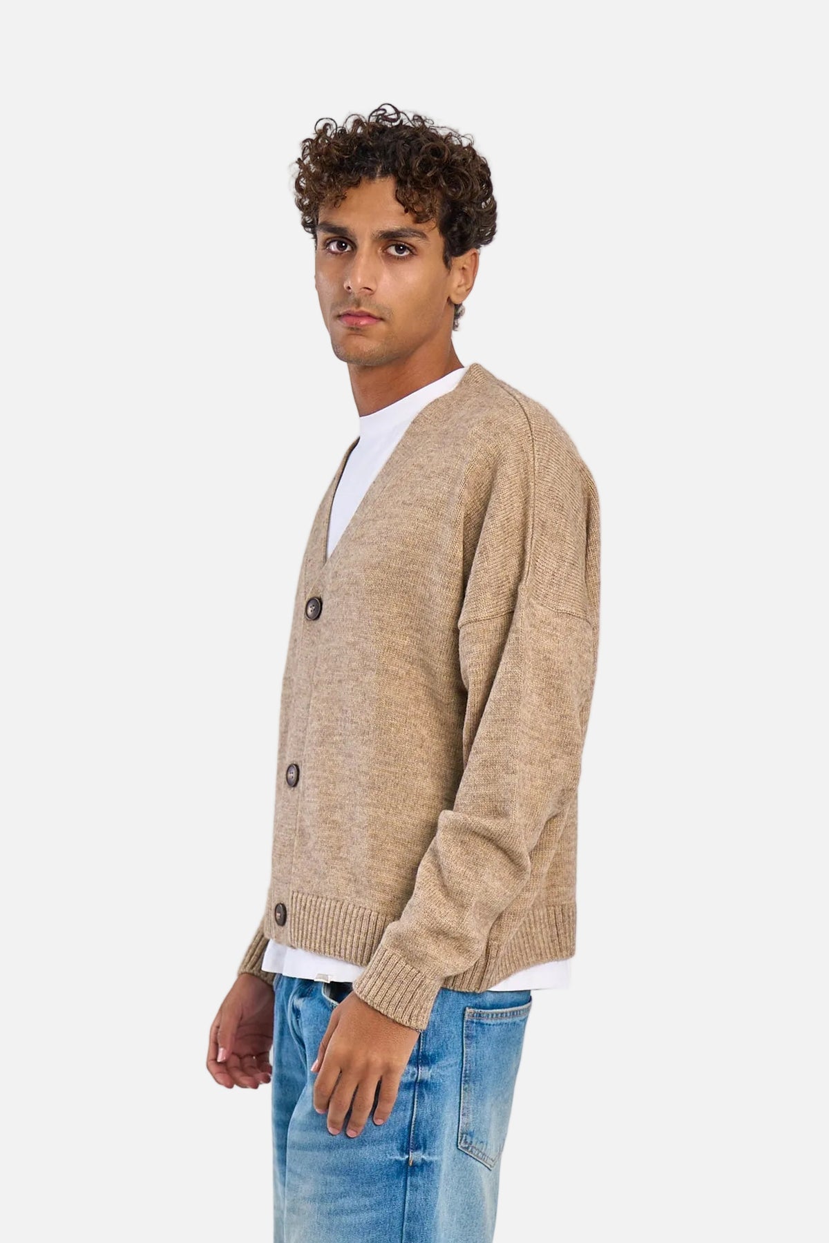 Box-fit wool knitted cardigan – Knitricco